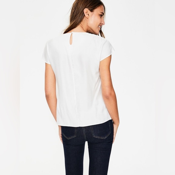 Boden Ravello silk top white size 12 - Picture 12 of 12